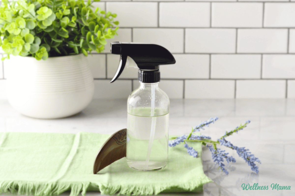 Natural DIY hair spray