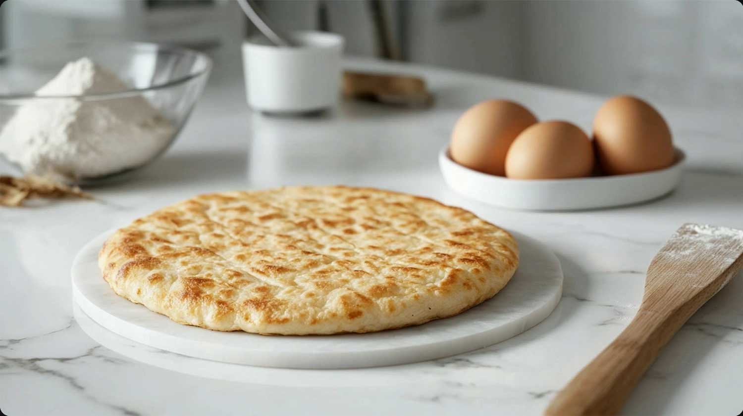 Keto coconut flour -flatbread recipe -soft, fluffy and simple