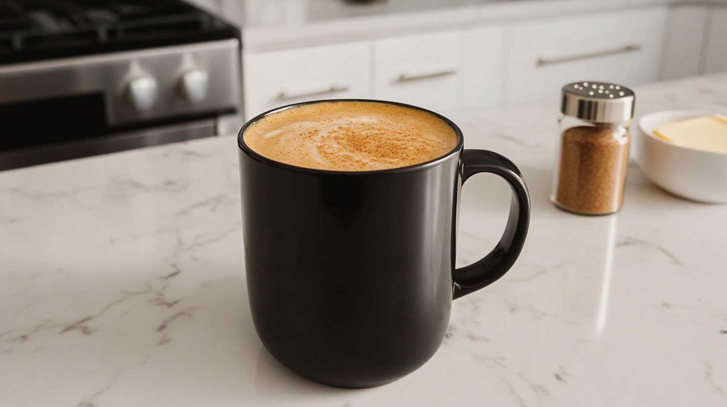 Keto Maple Cinnamon Bulletproof coffee: a fat -burning drink