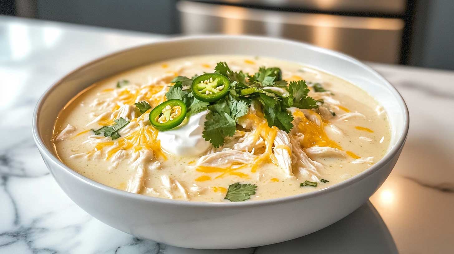 Keto white chicken-chili-recipe-creamy, spicy and carbohydrate colors