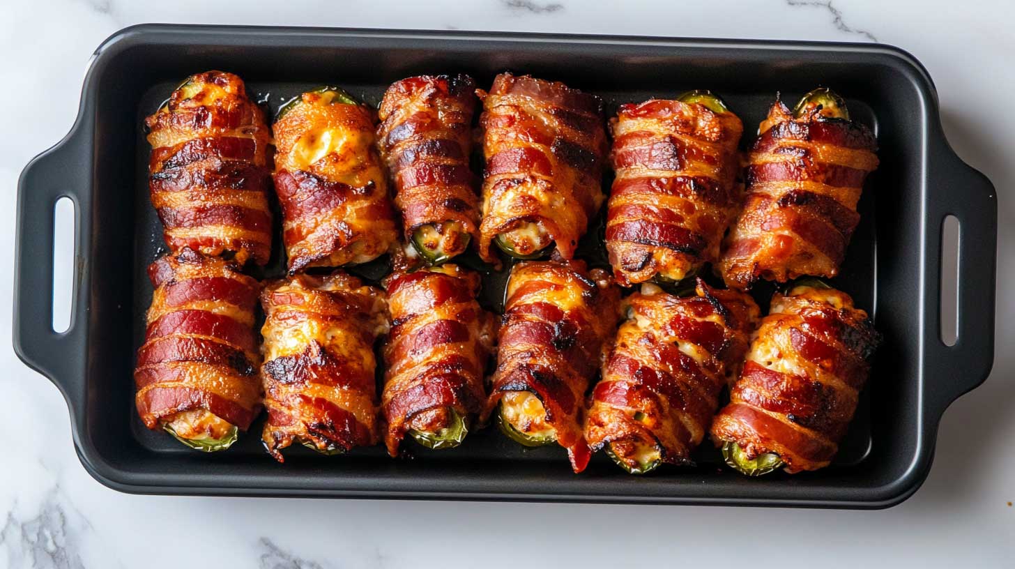 Jalapeño rollups from Keto Speck wrapped: The perfect diet snack