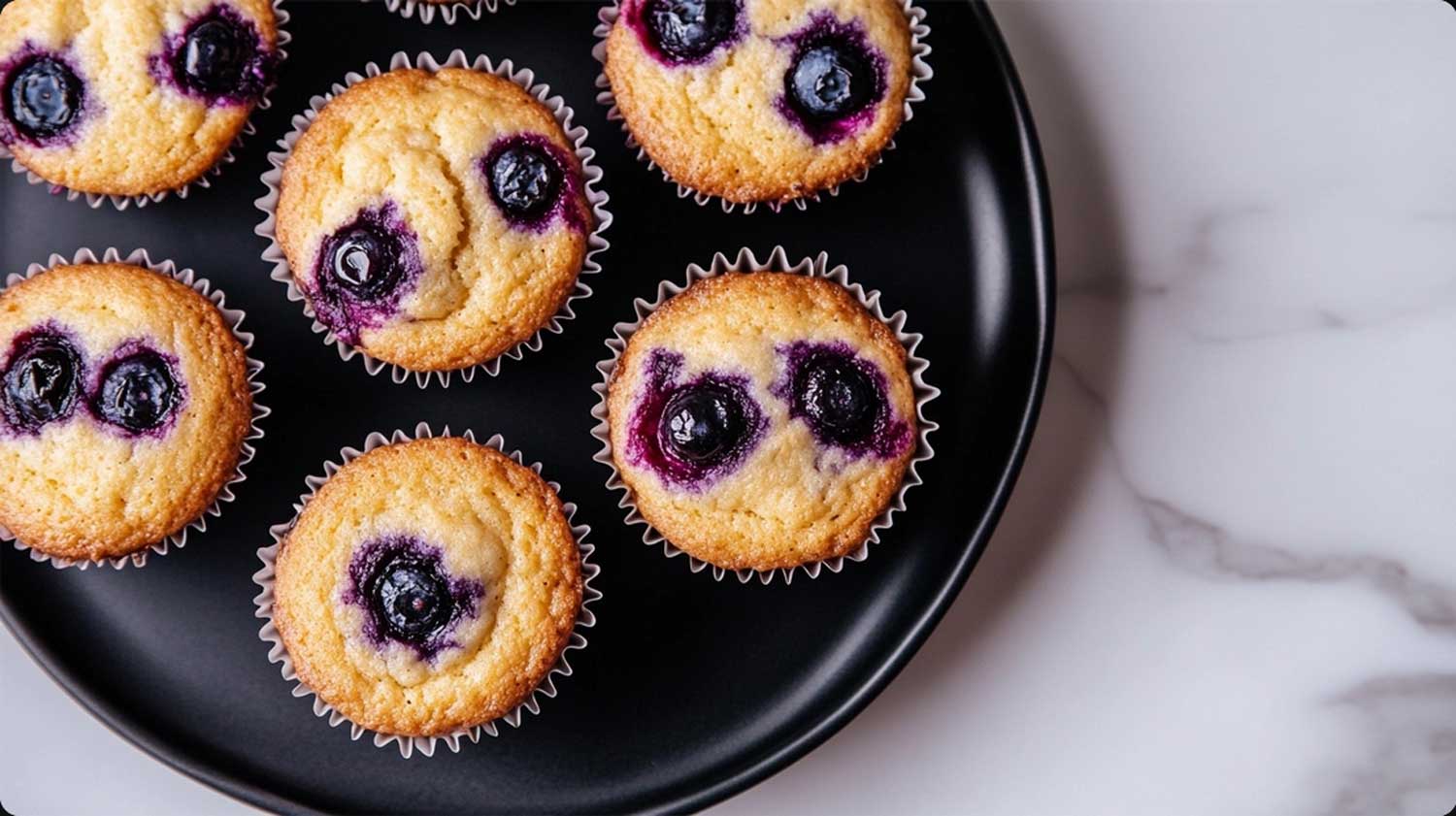 Easy Keto Lemon Blueberry Cheesecake Muffins recipe for you!