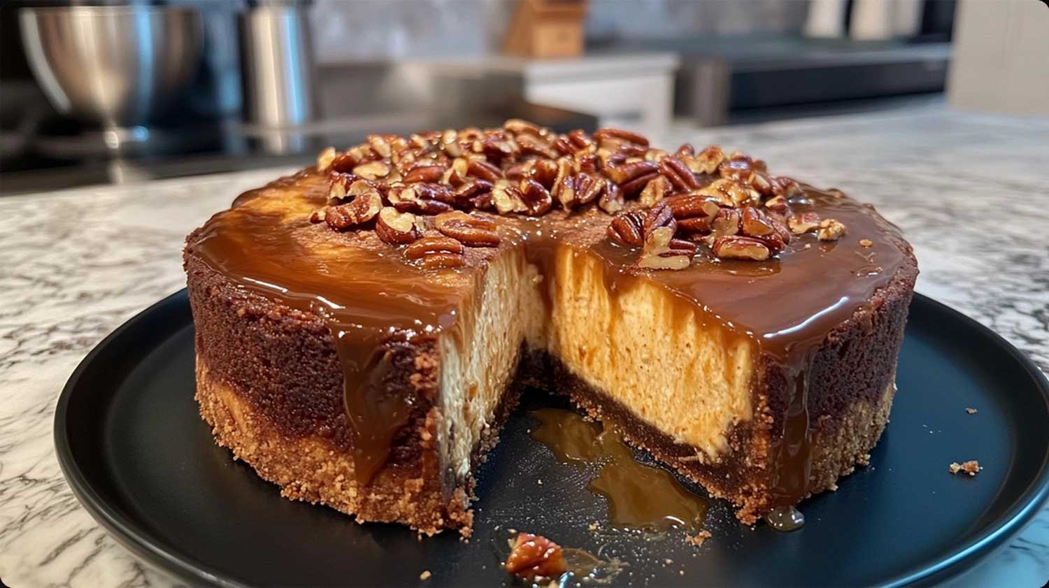 Keto salted caramel pecanny cake: rich and creamy dessert