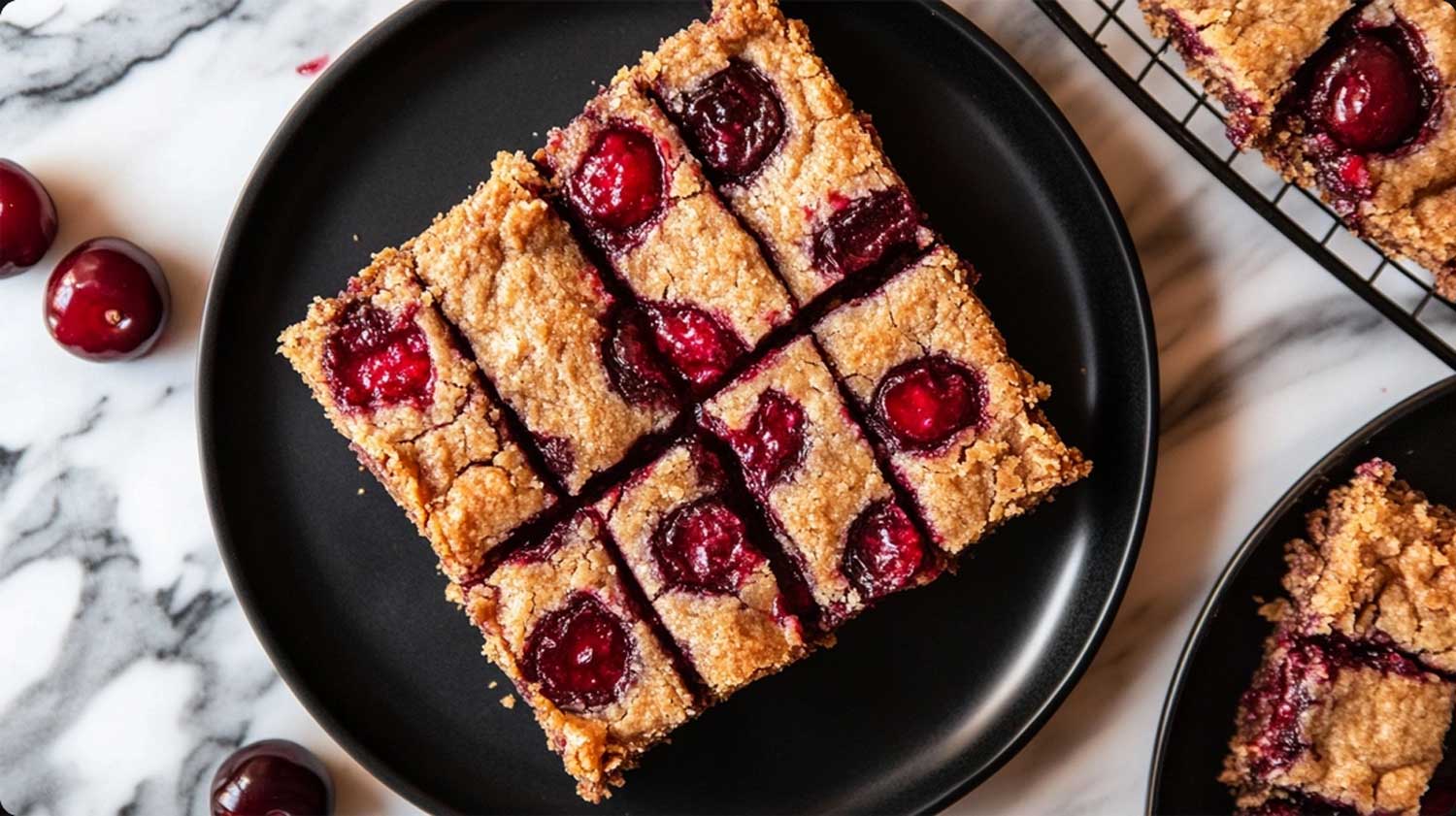 Low -carbohydrates cherry cake bars that actually taste like a pleasure