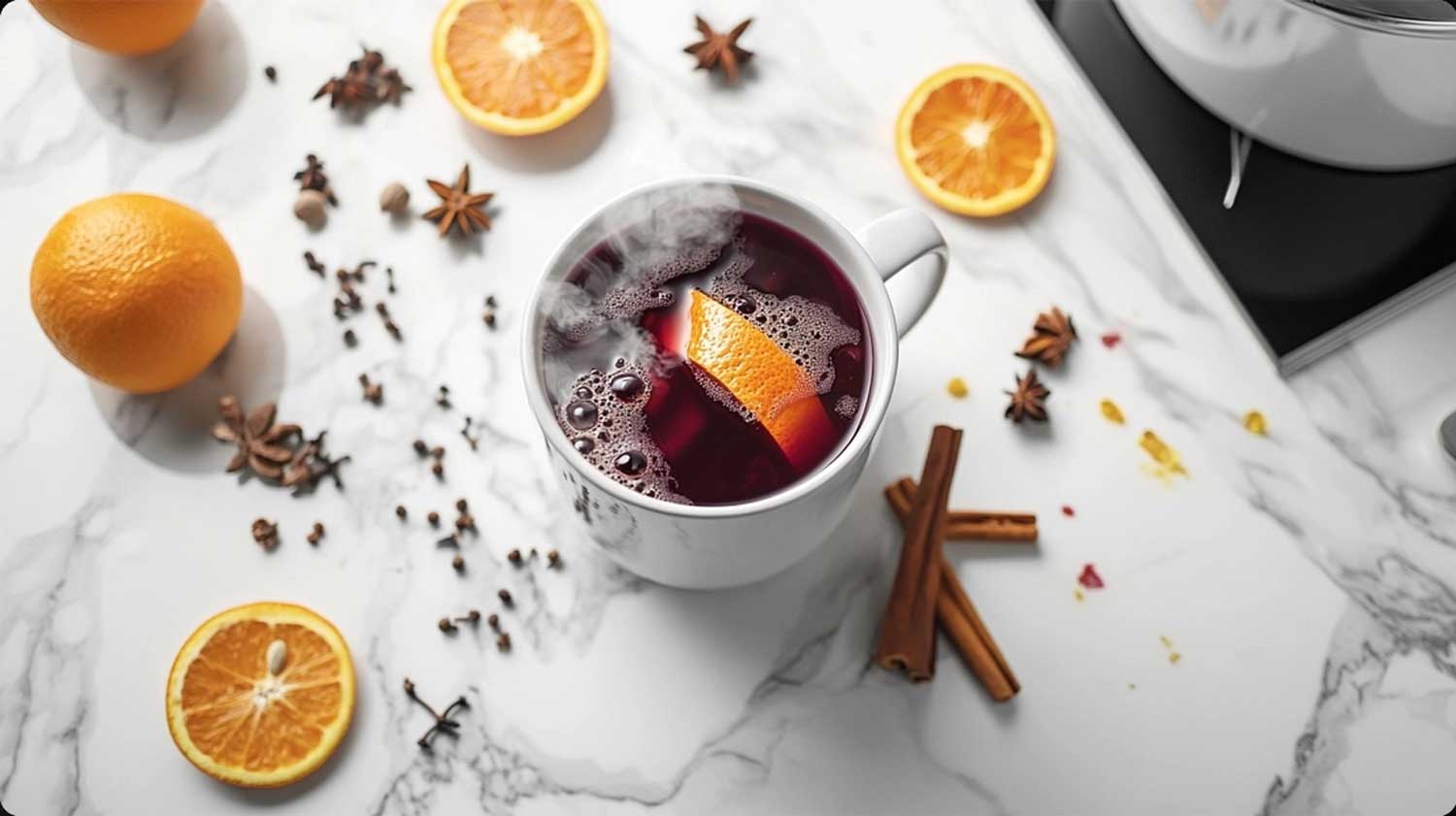 Easy keto sugar -free mulled wine Mocktail recipe for you