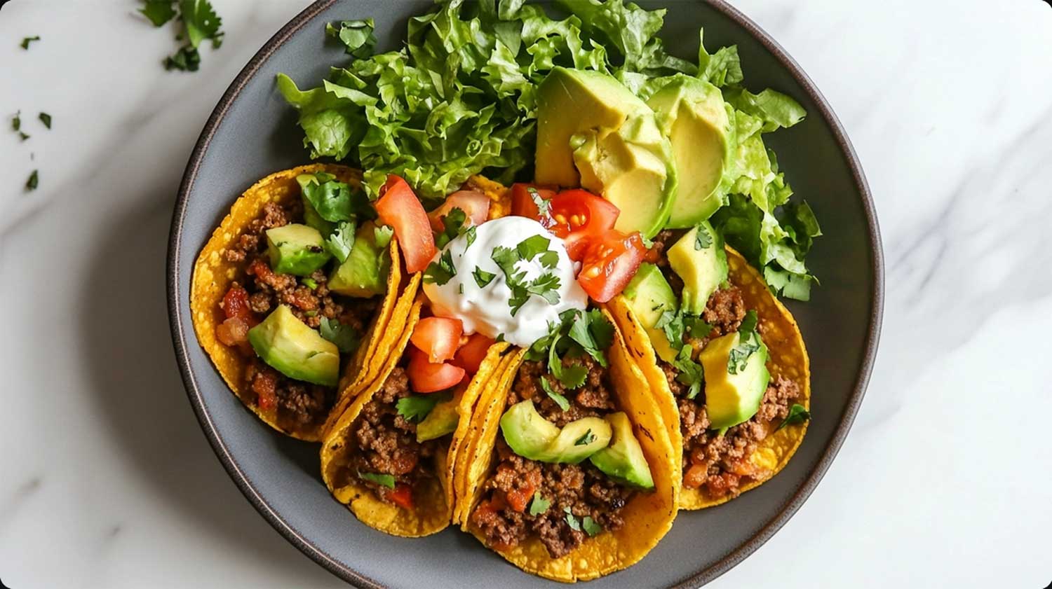 Keto-Tacos with cheese bowls: the simple carbohydrate recipe