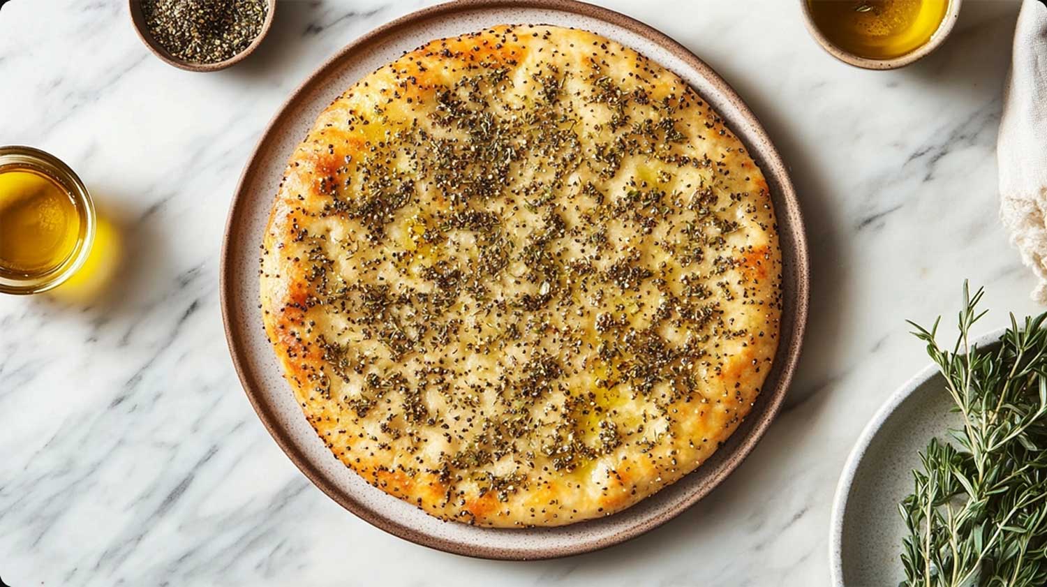 Keto za’atar flatbread that makes them lose normal bread