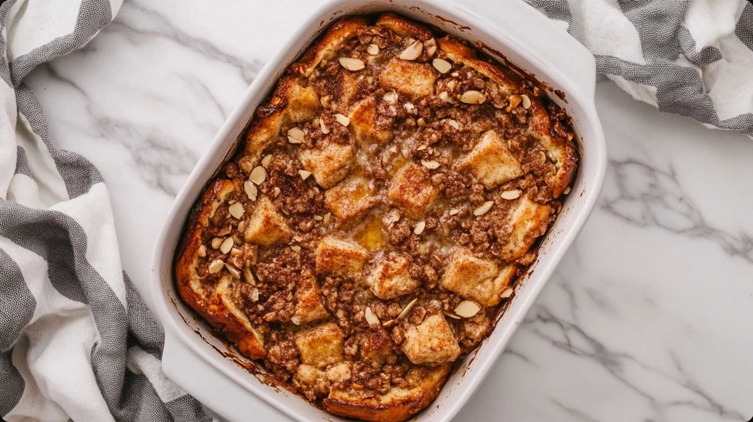 Keto almond bread French toast bake, who lets them all eat