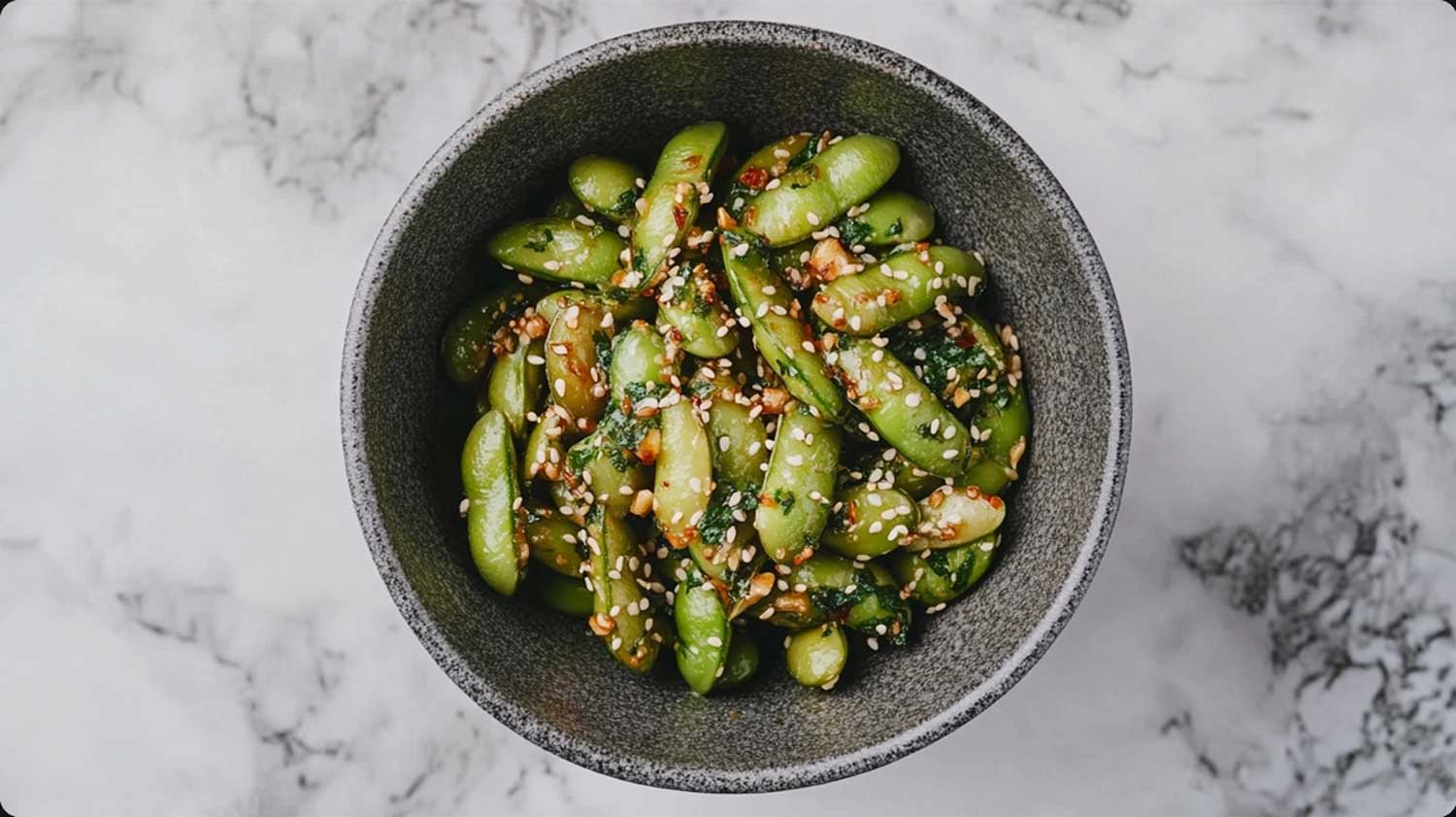Easy Keto sesame garlic Edamame recipe (Asian style)